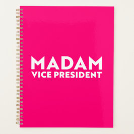 Agenda Señora Vicepresidenta, rosa caliente y blanco mode
