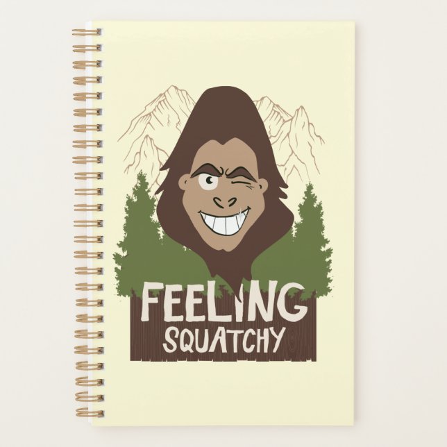 Agenda Sensación Squatchy Funny Bigfoot Sasquatch (Anverso)