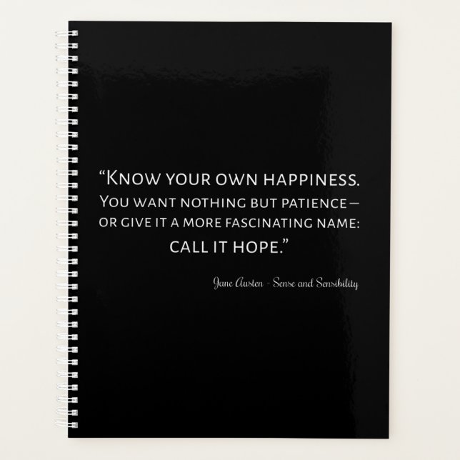 Agenda Sentido Y Sensibilidad Cita I (Anverso)