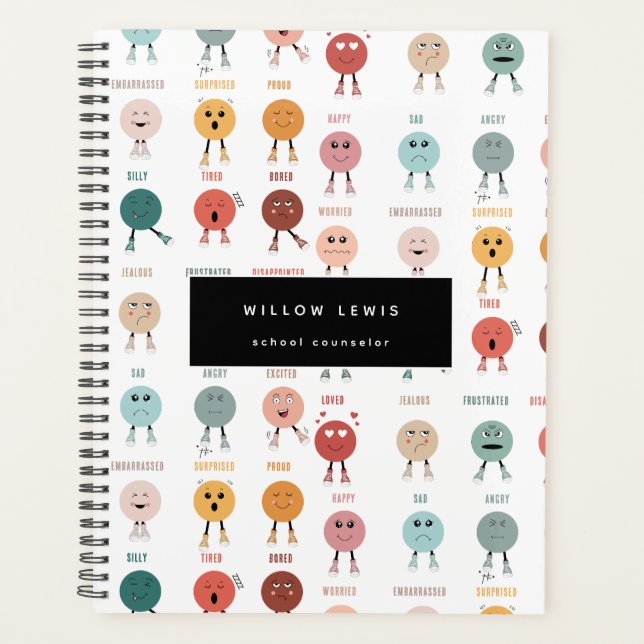 Agenda Sentimientos Emociones Rostros Cuadro de Consejero (Anverso)