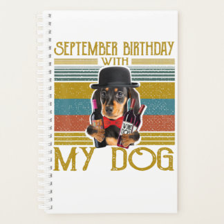 Agenda September Birthday With My Dachshund Dog 2020