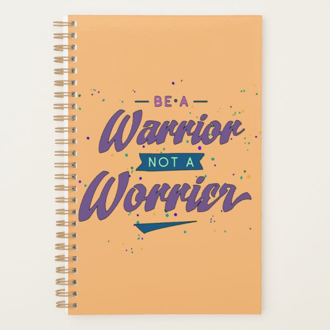 Agenda ser un guerrero no un preocupado (Anverso)