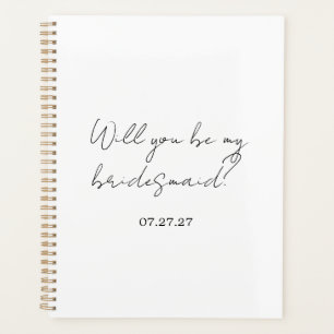 Agenda ¿Serás Mi Dama de Honor Personalizado Cursiva
