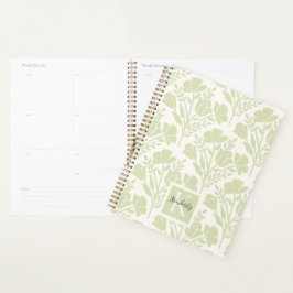 Agenda Serene Neutral Florals Monogramado