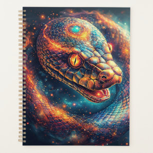 Agenda Serpiente Cósmica con Escamas Brillantes