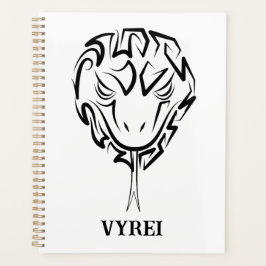 Agenda Serpiente Tribal Negra y Blanca