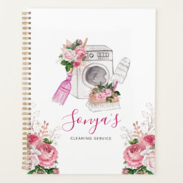 Agenda Servicio de Limpieza Floral Cute