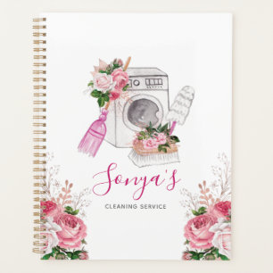 Agenda Servicio de Limpieza Floral Cute