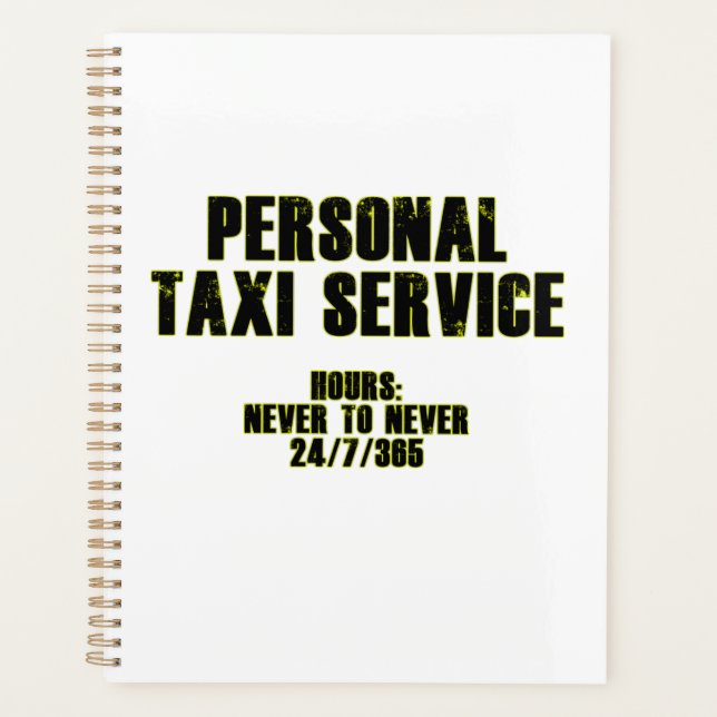 Agenda Servicio de taxi personal (Anverso)