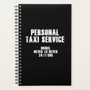 Agenda Servicio de taxi personal (blanco)