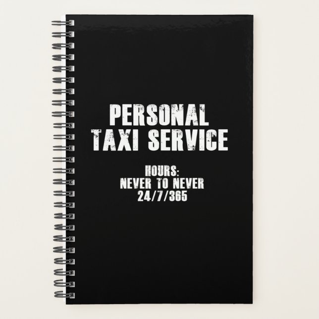 Agenda Servicio de taxi personal (blanco) (Anverso)