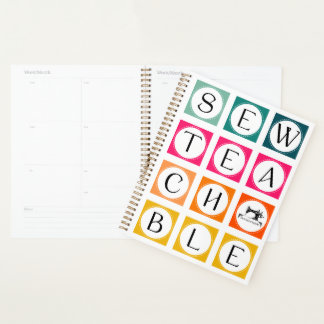 Agenda Sewteachable Colorful Squares