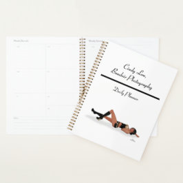 Agenda Sexy Brunette Pinup Chica Sleeping Daily Planner