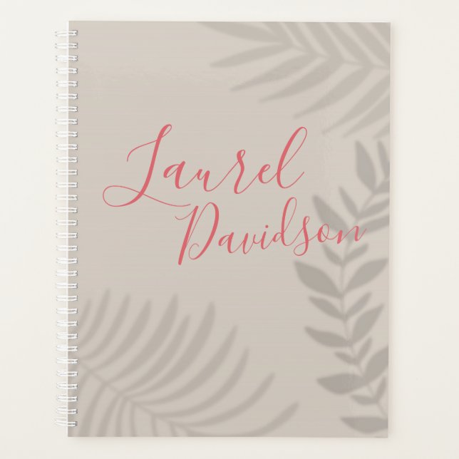 Agenda Shadow Palm Tan (Anverso)