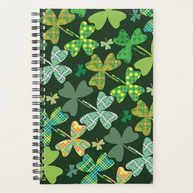 Agenda Shamrocks con patrones (Anverso)