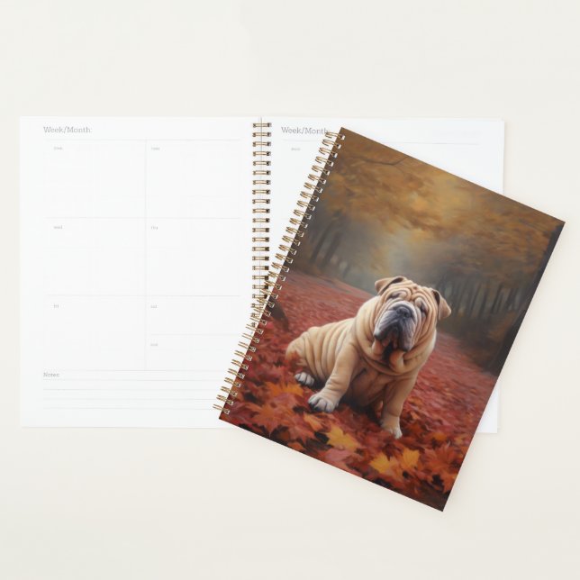 Agenda Shar Pei se inspira en las hojas de otoño (Demostración)