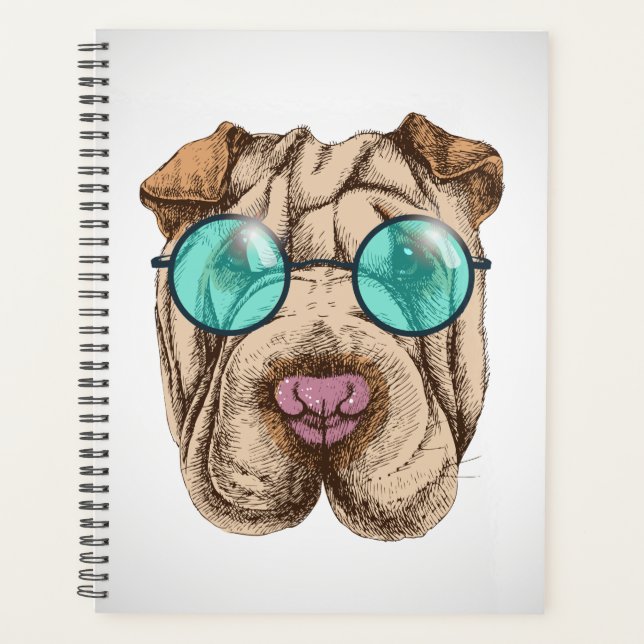 Agenda Sharpei En Gafas De Sol (Anverso)