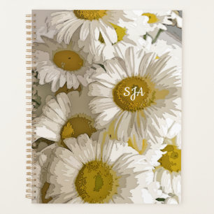 Agenda Shasta Daisies Floral Weekly/Monthly Planner