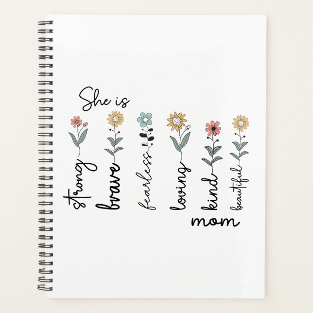 Agenda She is Strong, Brave, Fearless, Loving Mothers Day (Anverso)