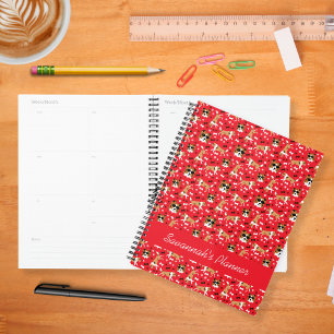 Agenda Shells Shetland Sheepdog Pattern Red