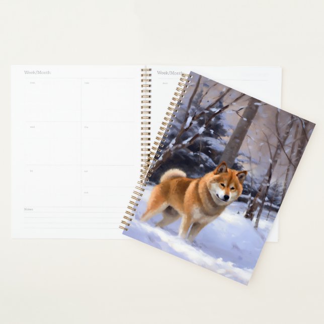 Agenda Shiba Inu deja que nieve Navidades (Demostración)