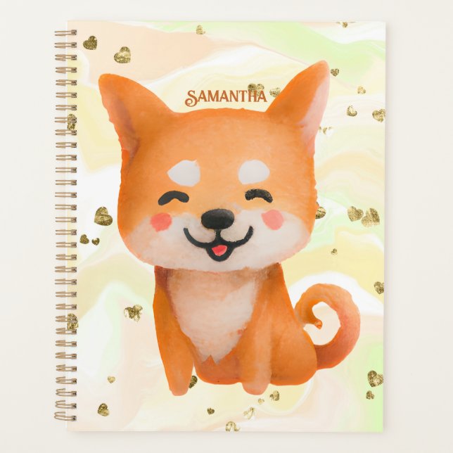 Agenda Shiba Inu sonriente (Anverso)