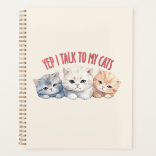 Agenda Sí, hablo con mis gatos - Adorable diseño de trigo