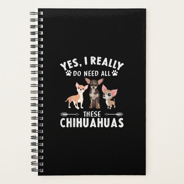 Agenda Sí, Realmente Necesito Todos Estos Chihuahuas (Anverso)