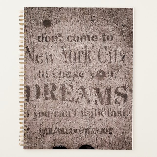 Agenda "Sidewalk Dreams-Little Italy, NYC" Planner (Anverso)