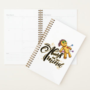 Agenda Siempre en mi mente divertida muñeca de Halloween