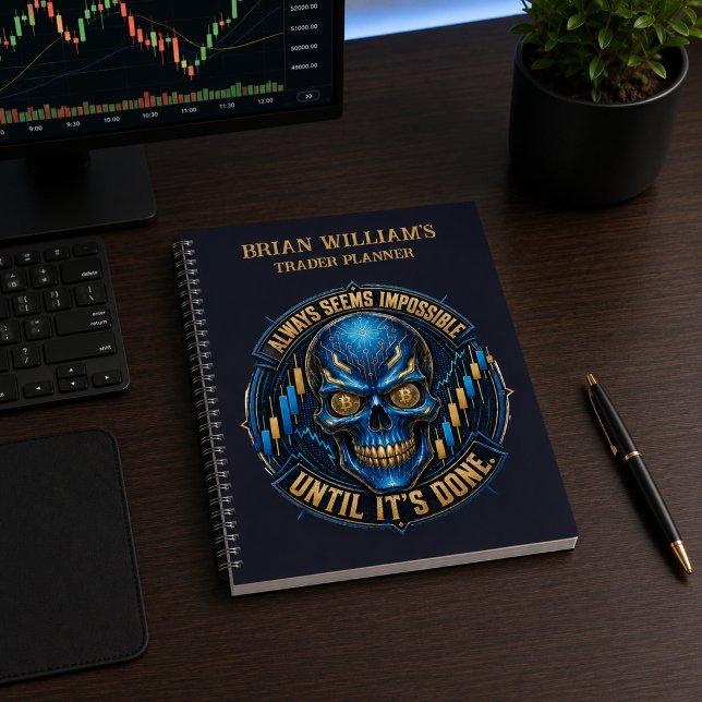Agenda Siempre Parece Imposible Bitcoin (Personalization and product image shown for illustration purposes only.)