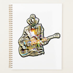 Agenda Sienta el Blues - Diseño artístico de guitarra