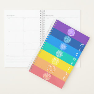 Agenda Siete chakras mandas blancas arcoiris