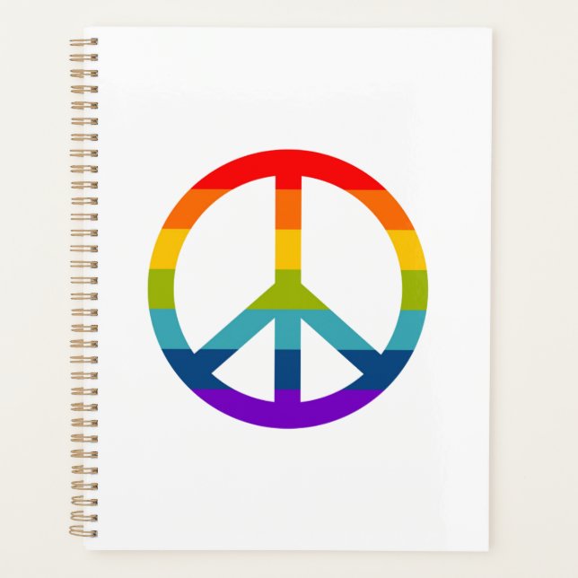 Agenda Signo de paz arcoiris (Anverso)