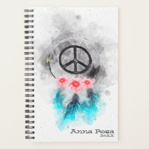 Agenda *~* Signo tribal de paz que nublan las flores Boho