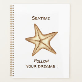 Agenda Sigue tus sueños acuarela Seatime Estrella de mar