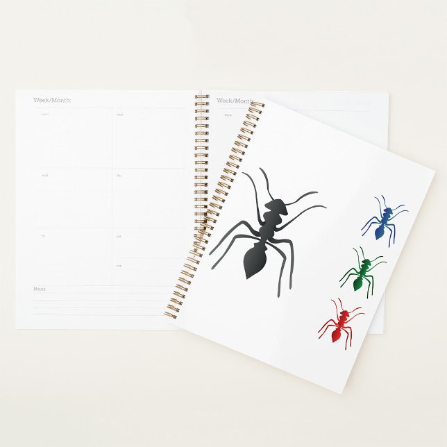Agenda Silhouettes de hormiga Inspira verde azul negro y  (Subido por el creador)