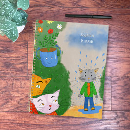 Agenda Silly Cat Personalized Planner