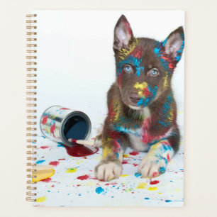 Agenda Silly Husky Puppy entró en Paint Bucket