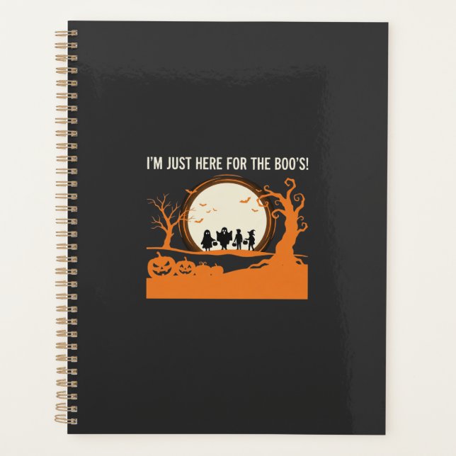 Agenda Silueta de fantasma de Halloween Boo (Anverso)