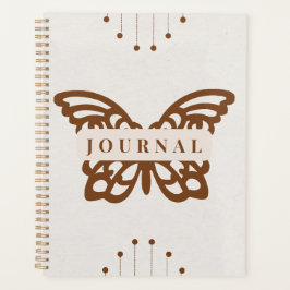 Agenda Silueta de mariposa boho moderna y mística