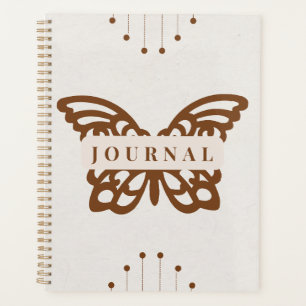 Agenda Silueta de mariposa boho moderna y mística 