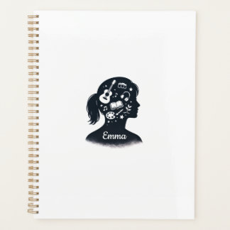 Agenda Silueta de Mente Creativa | Artística Personalizad