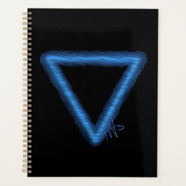 Agenda Símbolo de alquimia de elemento de agua ondulada