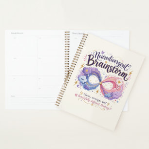 Agenda Símbolo de infinito de lluvia de ideas neurodiverg