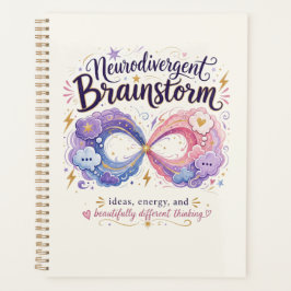 Agenda Símbolo de infinito de lluvia de ideas neurodiverg