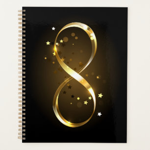 Agenda Símbolo de infinito dorado