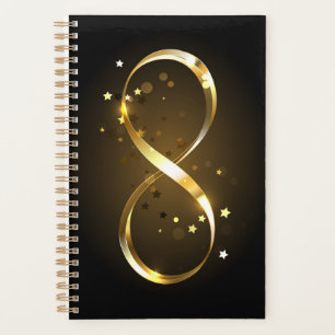 Agenda Símbolo de infinito dorado