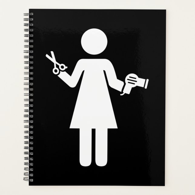 Agenda Símbolo de peluquero (Anverso)