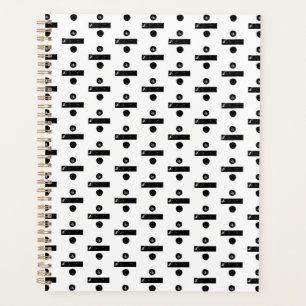 Agenda Símbolo matemático "Dividir" blanco y negro corte 
